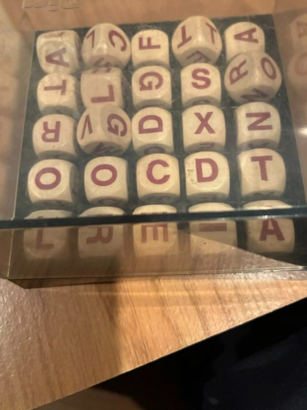 1979 PARKER BROTHERS BIG BOGGLE WORD GAME Shaker Box and Letters